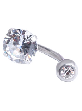 新品促销双头钻钛钢欧美性感脐钉
