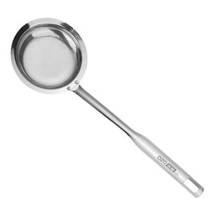 庆展 304不锈钢打沫勺过滤网勺漏勺细网厨房家用捞勺浮沫勺隔渣勺
