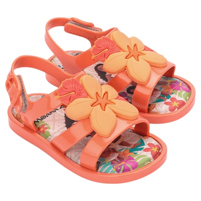 MELISSA梅丽莎迪士尼莫安娜公主小童凉鞋女童单鞋果冻配色36145