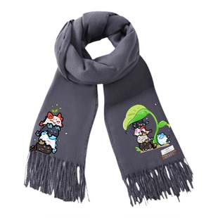 龙泡泡游戏明日方舟周边卡通同款围巾男二次元秋冬保暖围脖礼物