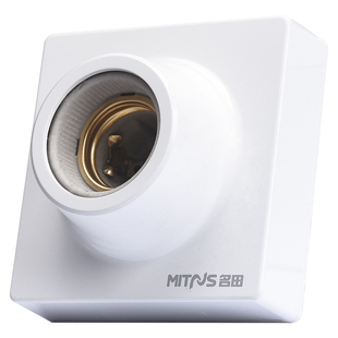 陶瓷e27螺口灯座LED灯泡灯头螺纹灯口家用节能灯吸顶底座螺旋