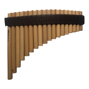 亚历桑德罗先生同款印第安笛箫秘鲁竹制18管单排排箫（Pan flute)