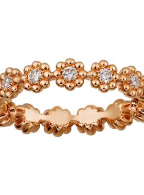 银镀金小雏菊戒指可爱简约