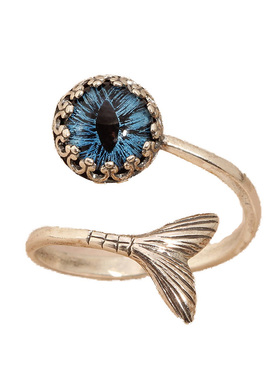 美国代购手作戒指Mermaid蓝色