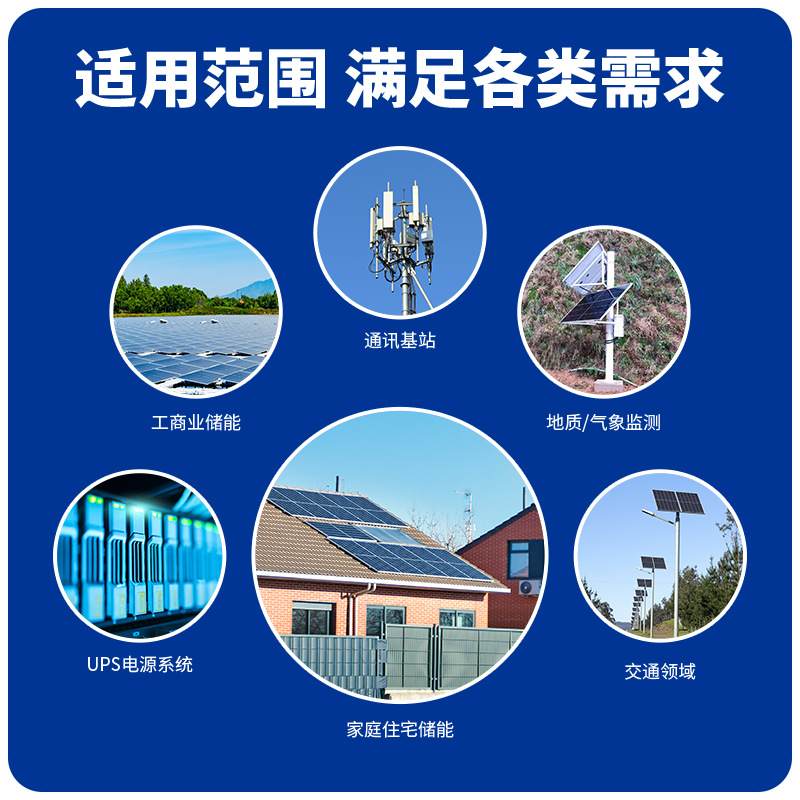 12v阀控式胶体蓄电池光伏储能UPS备用电源太阳能胶体铅酸电池