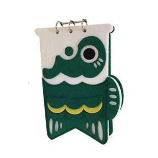 顽创意 鲤鱼旗可爱清单计划随记便携小本随身备忘录活页 便签