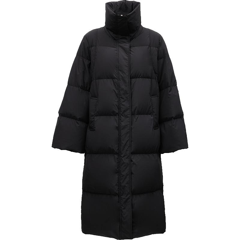 ONLY舒适纯色长款羽绒服