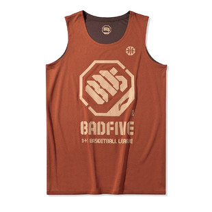 LINING李宁篮球服BADFIVE街头球赛球衣运动训练双面穿背心AAYQ007