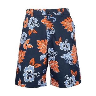 Maison Kitsune男花卉印花全棉休闲短裤男士2025春夏新款XY推选