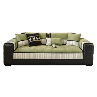 法式复古沙发垫盖布2025新款四季通用固定防滑防猫抓直排坐垫子皮