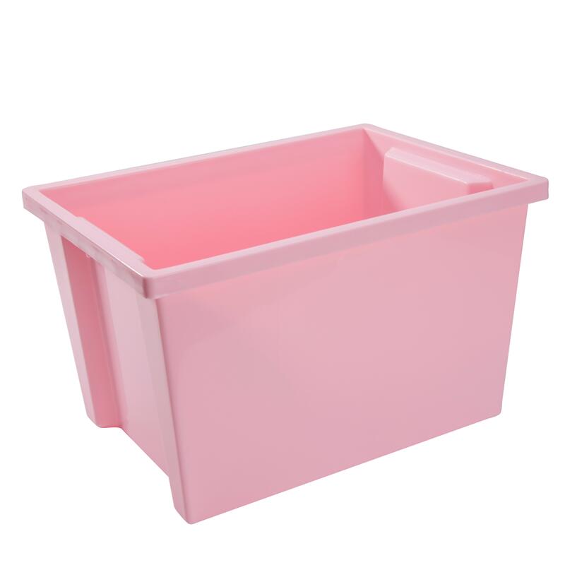 幼儿园教具篮家庭多色塑料储物筐积木整理盒叠加收纳箱玩具收纳框