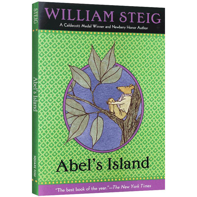 英文原版进口小说Abel's Island阿贝的荒岛小老鼠漂流记荒岛求生纽伯瑞银奖少儿童英语课外桥梁读物William Steig威廉史塔克