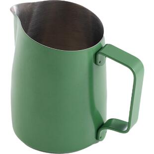 WPM惠家拉花缸专业咖啡拉花杯304不锈钢打奶缸斜口奶泡杯#22圆嘴