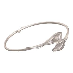 浅画 OSMOSIS纯银马蹄莲开口手镯原创可调节轻奢手饰高级感生日