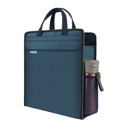 奕盛牛津帆布手提公文件包补习书拎袋拉链男女竖款学生资料A4学生