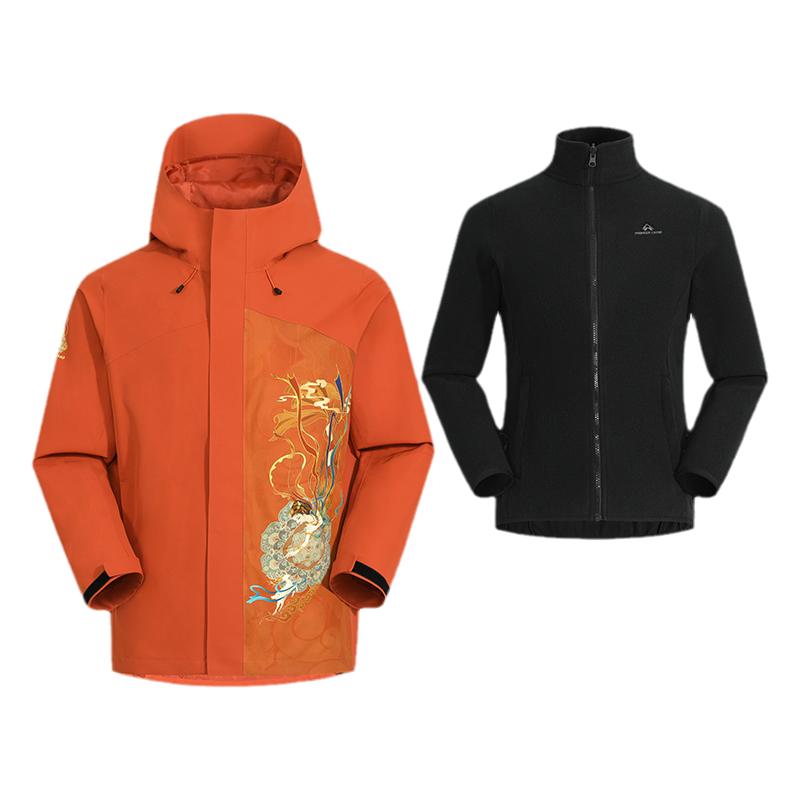 【敦煌飞天冲锋衣】拓路者户外三合一国潮2025年秋户外登山外套女