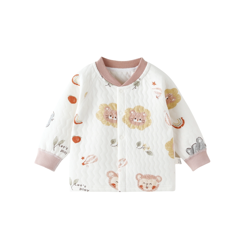 【撤柜专区】品牌专柜 婴幼儿纯棉三层夹棉保暖上衣服无骨棉衣