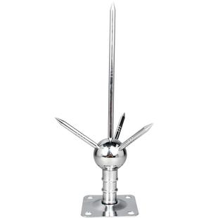 避雷针家用屋顶室外整套工程铜接地线不锈钢防雷针绝缘辟雷接闪器