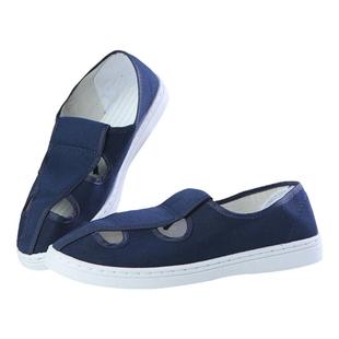 防静电鞋软底加厚无尘鞋洁净鞋PVC四孔鞋电子厂车间专用防尘鞋