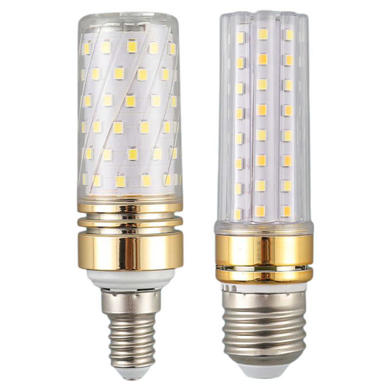led玉米灯泡e14e27大小螺旋纹家用吊灯三色变光超亮玉米灯泡光源