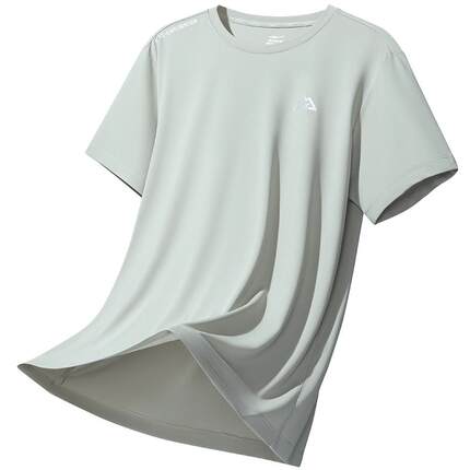 鸿星尔克速干衣男夏季新款男士冰丝短袖t恤男生羽毛球运动服上衣