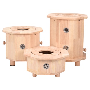 实木制坐灸凳艾炙蒲团臀部寒湿熏蒸仪私密炙桶随身家用盒子工器具