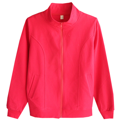 立领卫衣拉链开衫纯棉透气