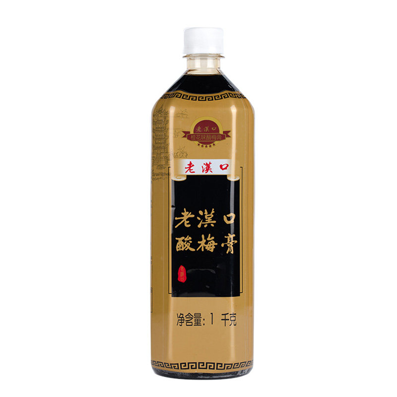 老汉口桂花味酸梅膏1kg/瓶装浓缩乌梅汁饮料家用商用冲调酸梅汤
