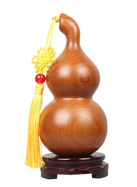 桃木葫芦摆件实木中式传统工艺品