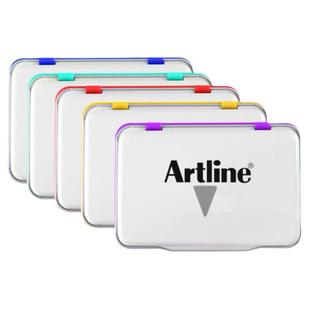 日本旗牌雅丽EHJ-2 Artline中号快干印台红色蓝色黑色绿空白印台