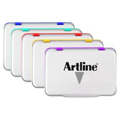 旗牌日本中号快干黑色空白印台