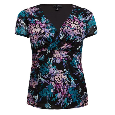 欧美特大码加大性感印花T恤