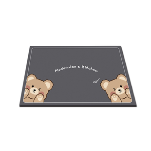 厨房地垫软硅藻泥吸水吸油防滑耐脏易打理厨房防滑垫家用脚垫