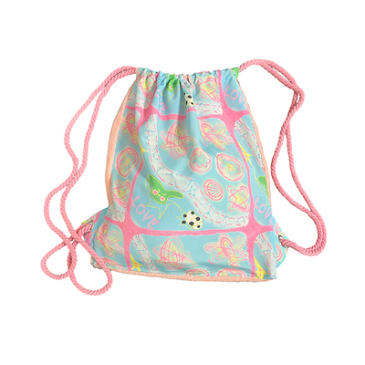 UnsocialNigh原创设计印花抽绳包