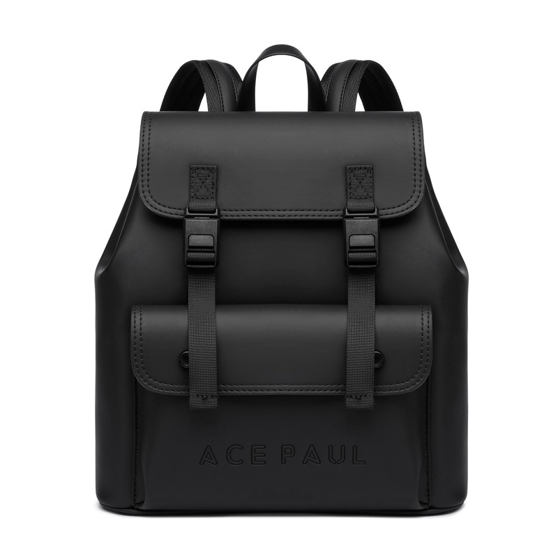 AcePaul女款皮质防水双肩背包