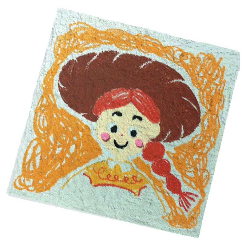 迪士尼美乐蒂卡通立体肌理画