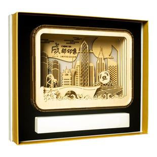 木雕灯3d立体来图定制小夜灯文化创意礼品周年节日场景企业伴手礼