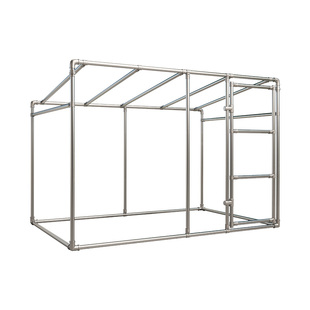 加厚特粗钢管防风花遮雨防晒带门斜度棚架遮阳室外植物保温爬藤架