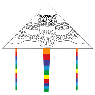 儿童新款手绘风筝diy材料包批发手工空白制作绘画涂鸦幼儿园活动