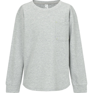 本来BENLAI男童抗菌圆领T恤秋款儿童内搭打底长袖上衣BTK440008