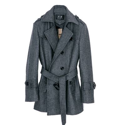 男装羊毛修身时尚秋冬呢子大衣