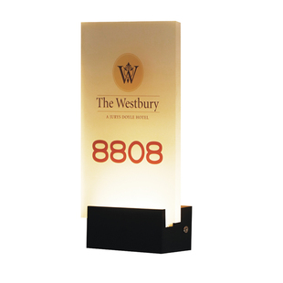 酒店个性发光门牌美容院亚克力门牌号 办公室宾馆LED标识牌门牌灯