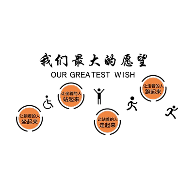 中医院墙面装饰创意标语背景贴纸