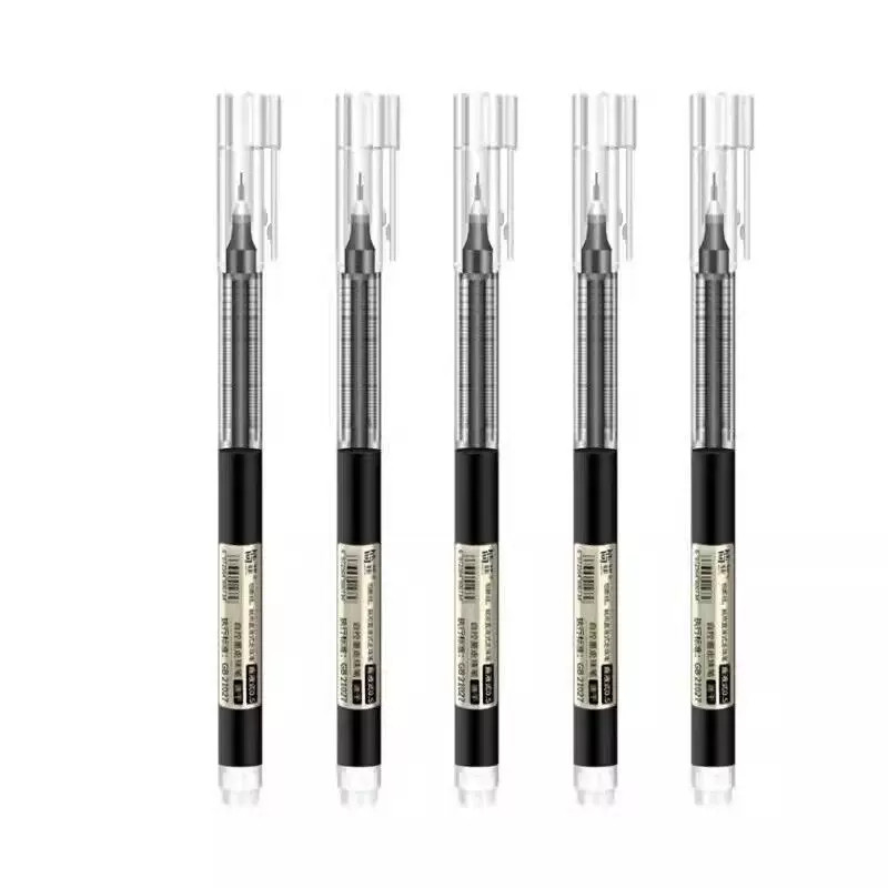jaofia速干直液式走珠笔黑笔中性笔大容量黑色水笔0.5考试专用直液笔办公签字笔红刷题顺滑油性针管ins风实用