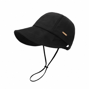 赵露思同款遮阳帽子女款大头围2025户外鸭舌渔夫帽夏天防晒太阳帽