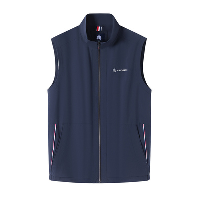 Navigare立领拉链防晒马甲