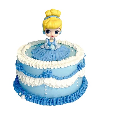 小女孩贝尔灰姑娘爱丽丝生日蛋糕
