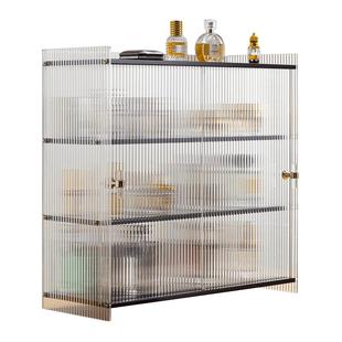 桌面收纳盒收纳柜茶具展示柜子餐具化妆品厨房储物柜水杯子置物架