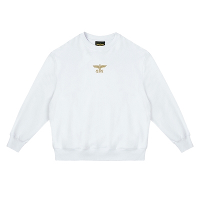 BOYLONDON烫钻刺绣潮牌圆领卫衣