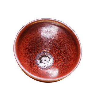 正宗建阳建盏龙窑柴烧主人茶杯手工大号陶瓷茶具原矿铁胎可养茶盏